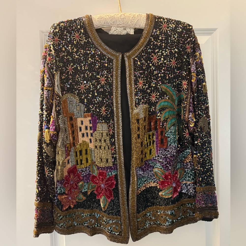 Beaded Christmas top